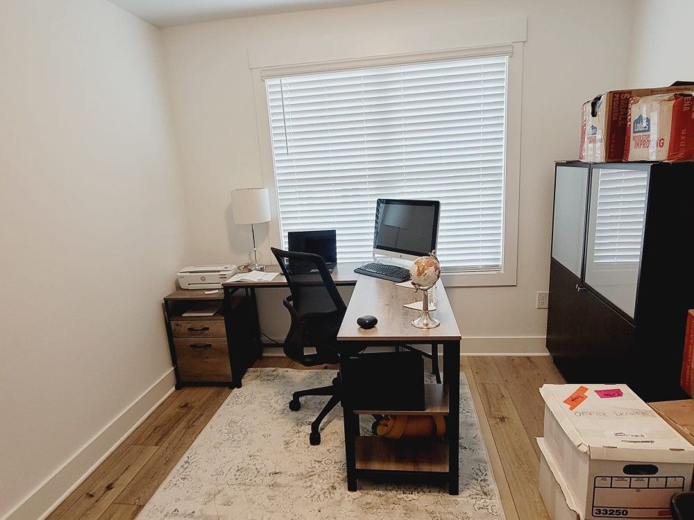 L Shape Desk with Drawer Set