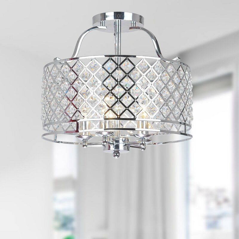 Willa Arlo Interiors Chrome Vandeusen Flush Mount Ceiling Lighting From Way fair