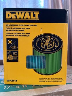 DeWalt HEPA Cartridge Filter for Wet/Dry Vac