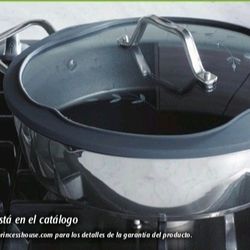 Sarten Hondo De 10" Anrhiaderente Tapa Coladora Nueva