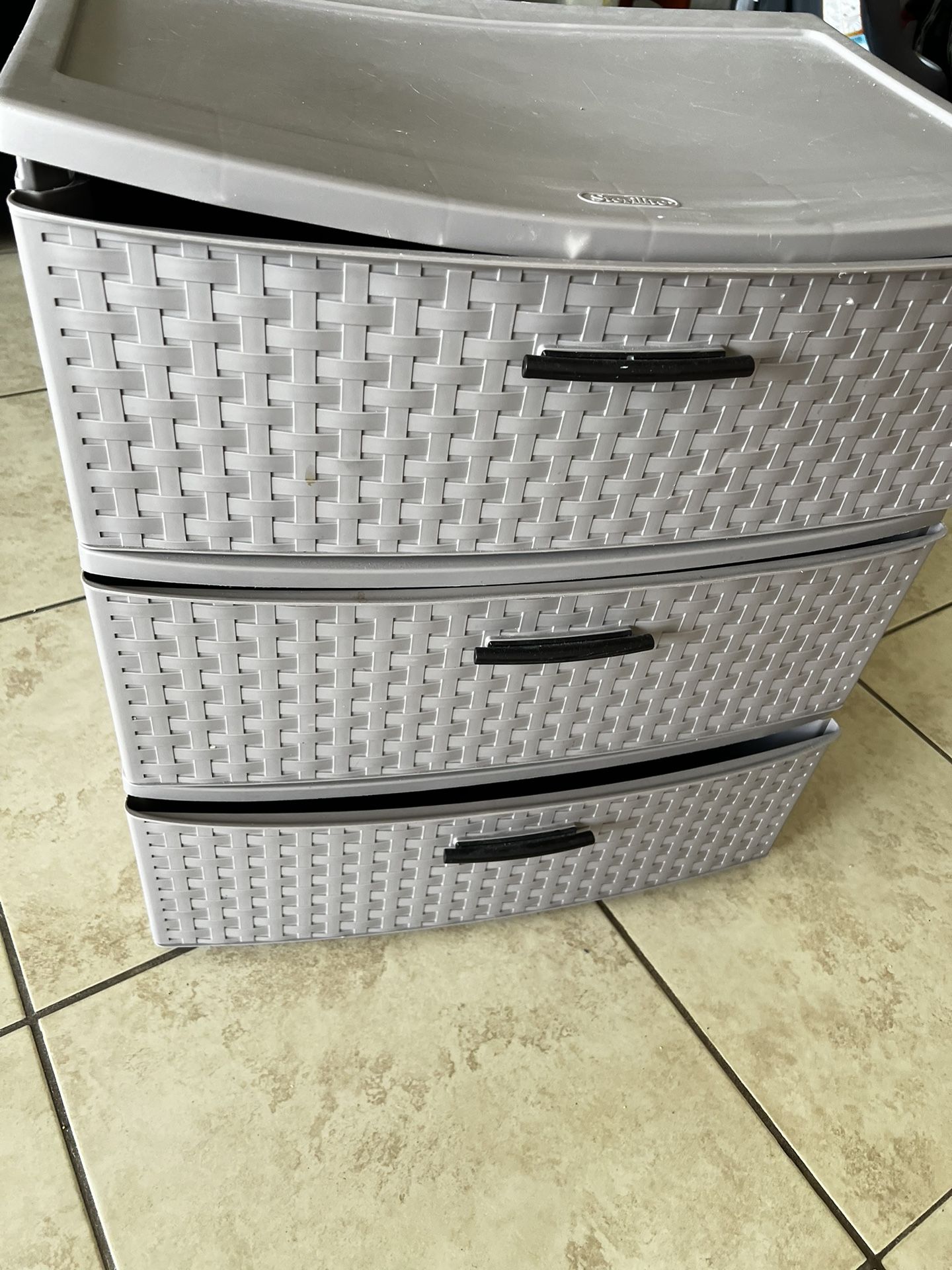 Plastic Storage 3 Drawer