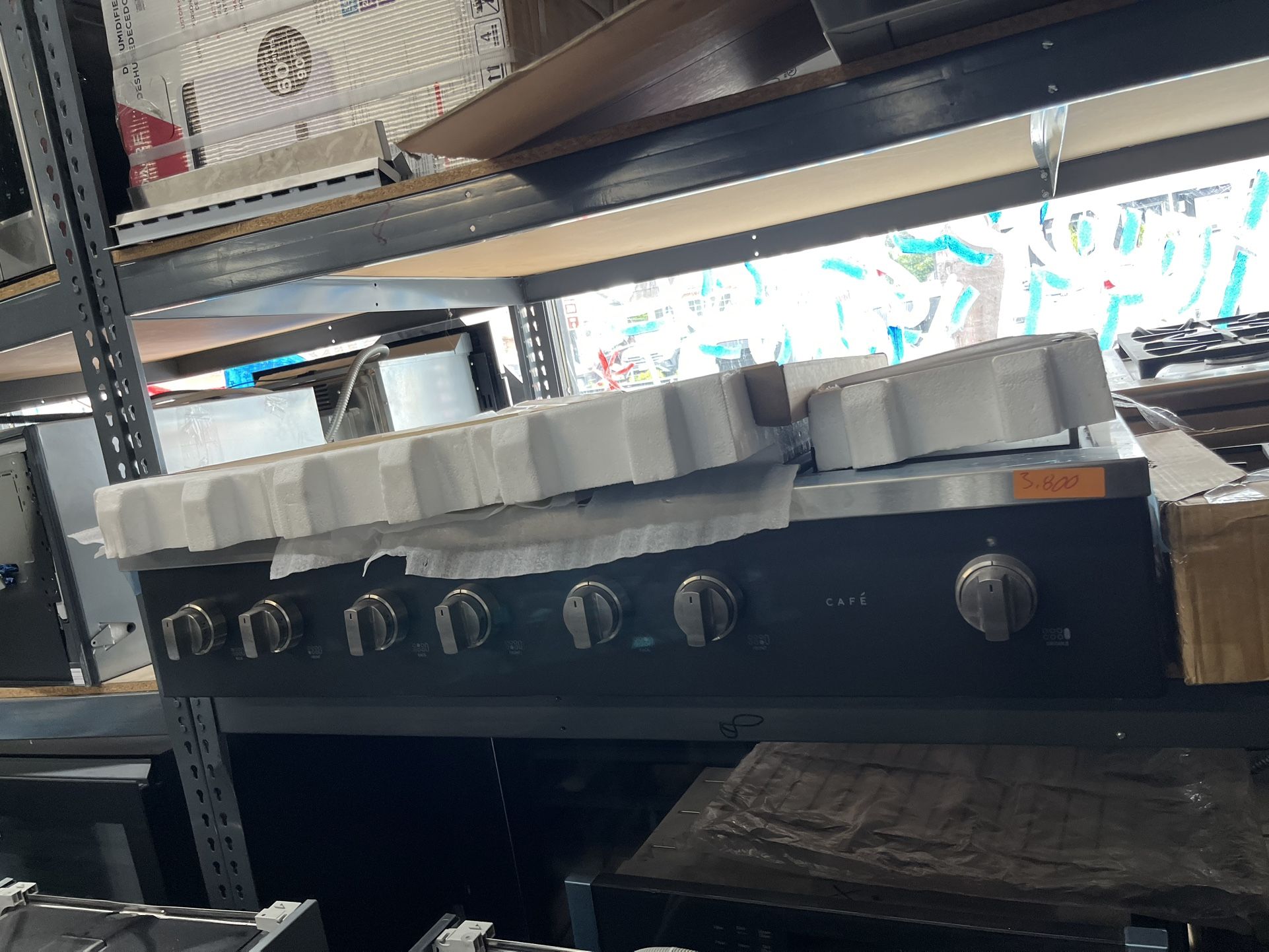 New Matte Black Range Top Gas Cafe 48” Commercial Style