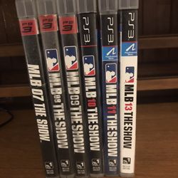 PS3 baseball games sell as a set $20