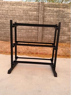 4-Tier Dumbbell Rack – Excellent Condition