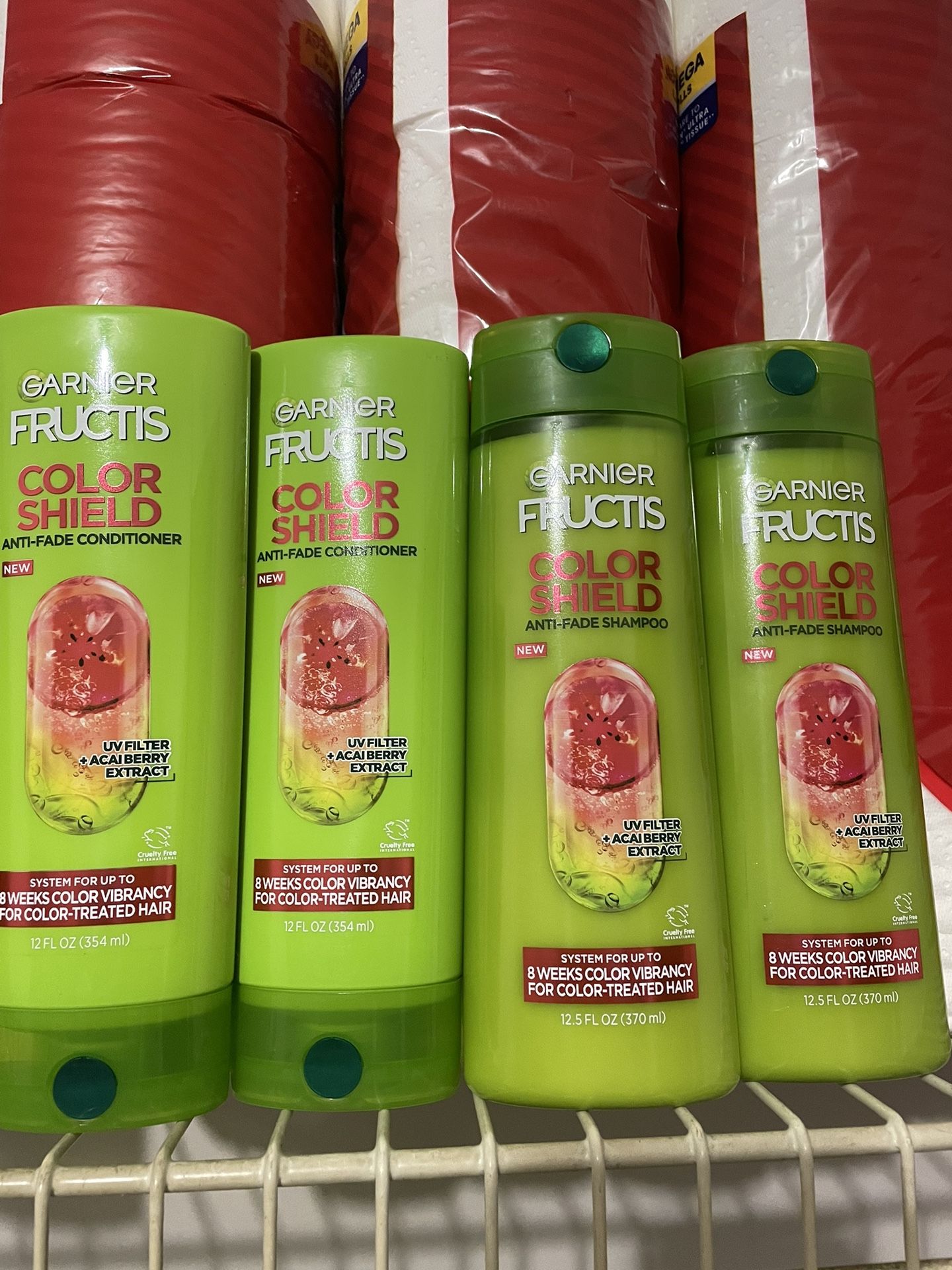 (4) Garnier Fructis Color Shield S&C