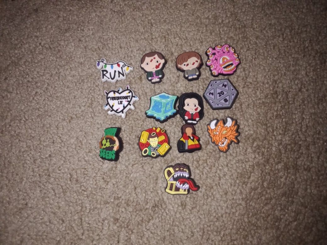Stranger Things Croc Charms