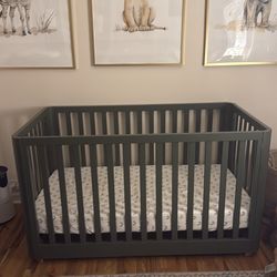 Crib and changing table
