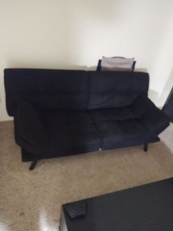 Black Futon bed Couch like NEW