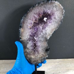 Amethyst slab portal w stand