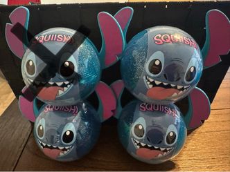 Disney Stitch Squiishi Surprise Balls – Set of 4
