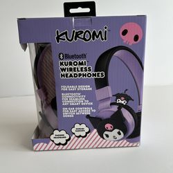 Kuromi Wireless Bluetooth Headphones Sanrio Hello Kitty & Friends NEW