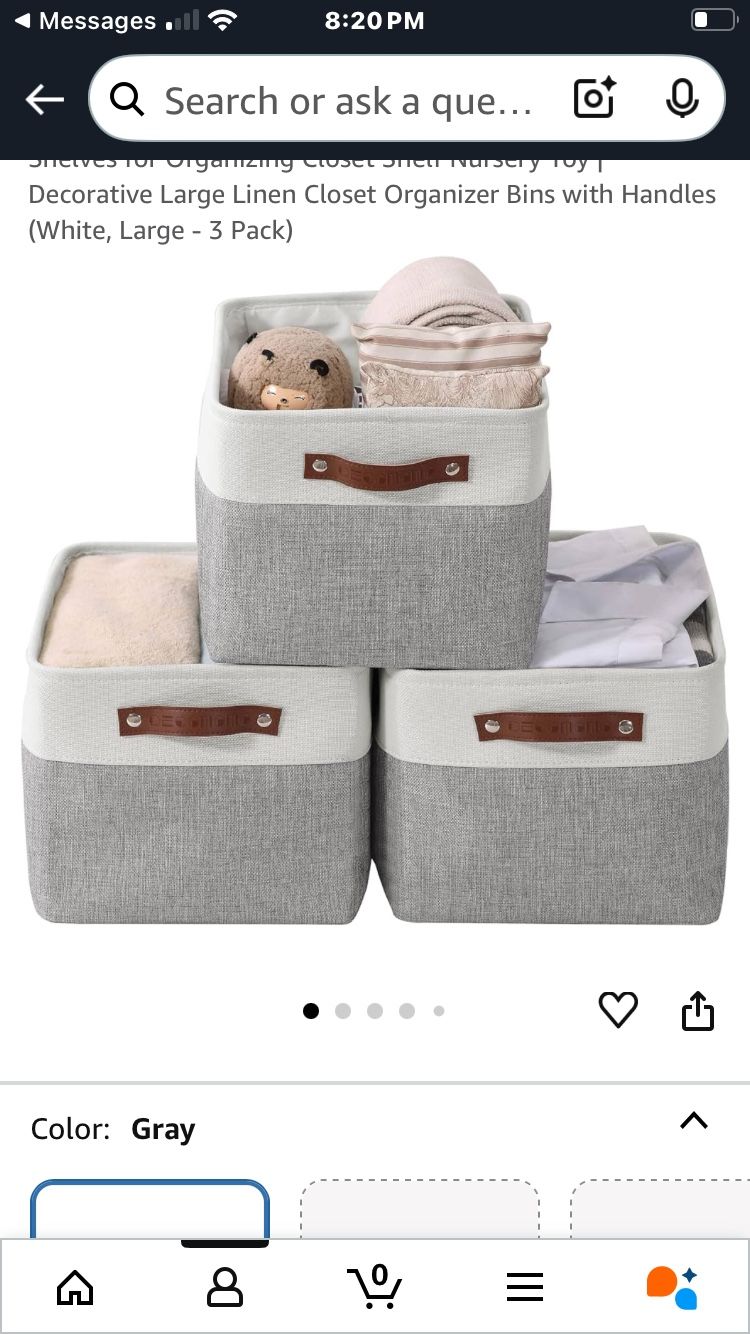 Canvas Bins