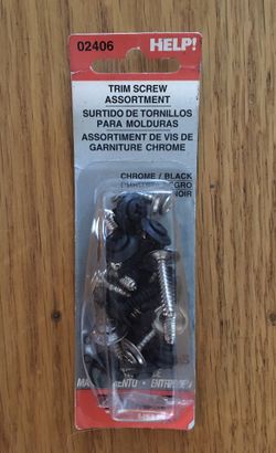 Dorman 02406 Trim Screw Assortment - Black / Chrome