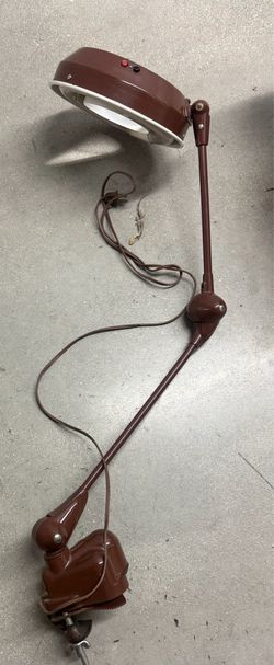 UNDERWRITERS LAB MCM Articulating Clamp Desk Lamp Brown Adjustable Architect
