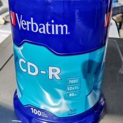 Verbatim 94554 CD-R Blank Discs 700MB 80 Minutes 52X 100 Pack Spindle