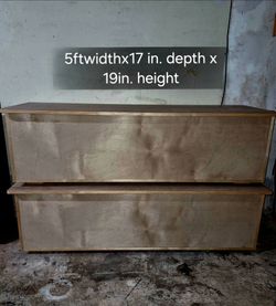 Wood Storage benches