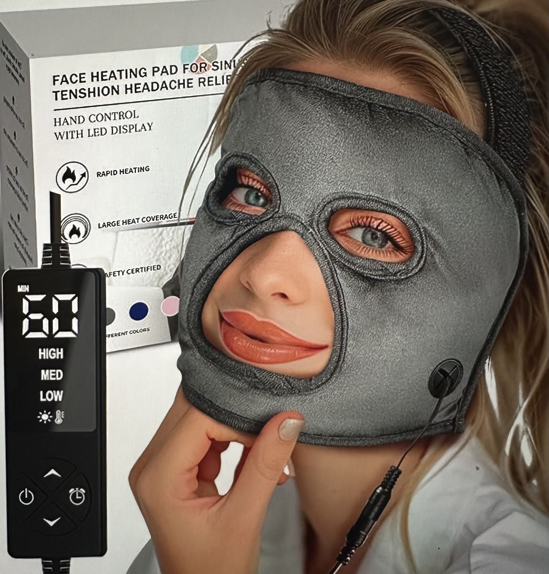 Heated face mask