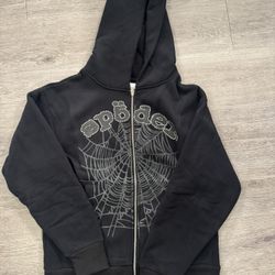 black spider zip up 