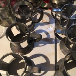 Ten Ice cream Parlor Glass Holders
