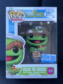 Oscar The Grouch Flocked Funko 