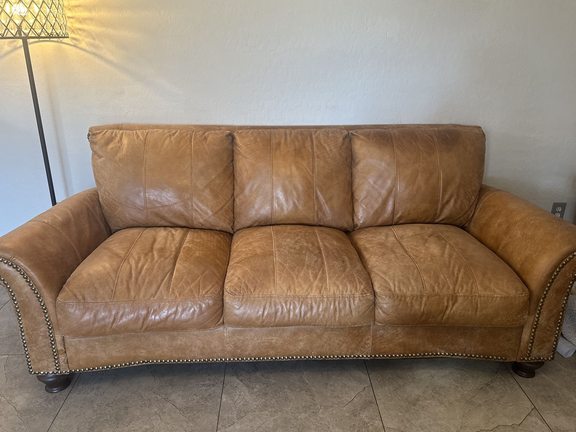 Leather Couch And Loveseat Set