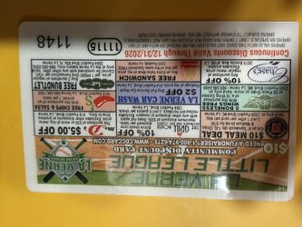 Fundraiser - Discount Cards Available $10