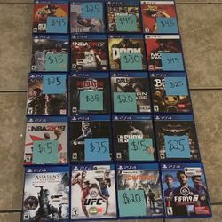 Huge Mega Collection For Sale PlayStation 4 Video Game PS4 PS5 Selling Individually Only