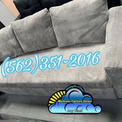 Grey Sofa Couch Futon New Convertible Bed Nueva Cama 