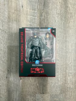 In Hand, Brand New, Never Opened Mcfarlane Toys - DC Multiverse -The Batman - Robert Pattinson - 6” inch Figure - Deluxe Theatrical Edition