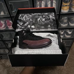 Jordan 12’s / A MA Maniere/ Black/ Size 11.5