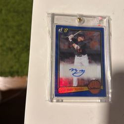 Manny Machado 2017 Donruss Blue Parallel Autograph Card!! #8/49