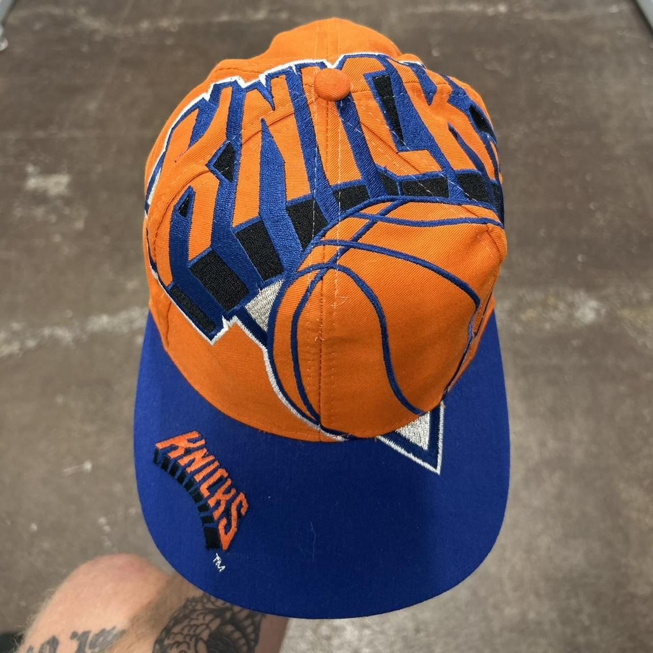Men's Orange and Blue Hat