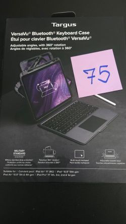 Ipad Targus VersaVu  Bluetooth  Keyboard VersaVue
Adjustable angles, with 360 rotation