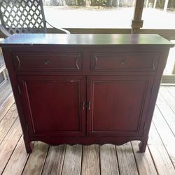 Small dresser red