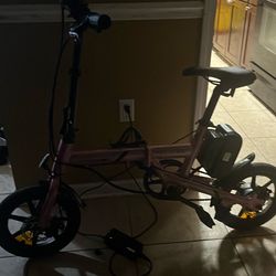 Ecotric,electric bike,pink,14inch