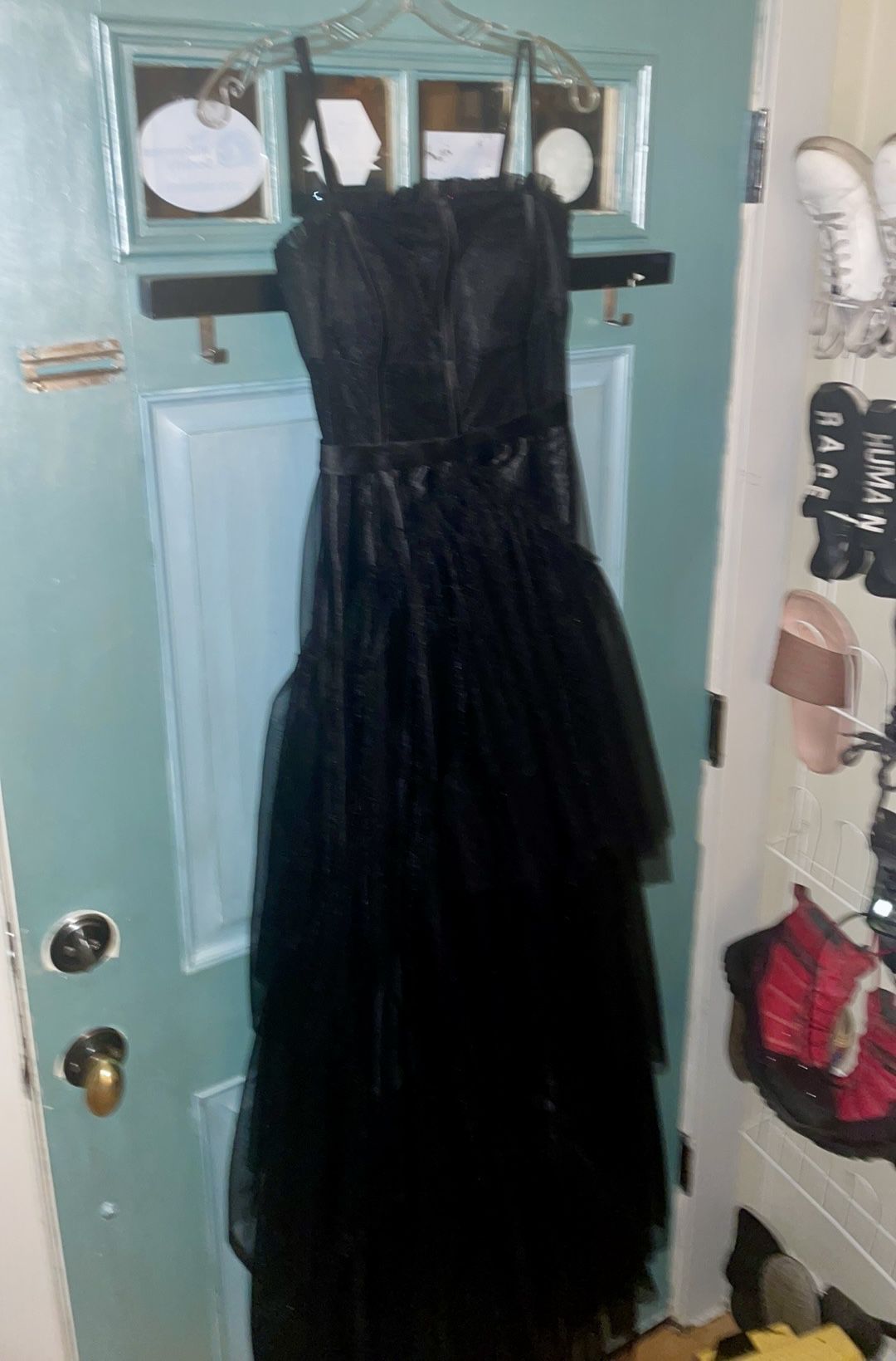 $60 Black Corset & Tulle Prom Dress Straps 