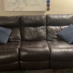 Reclining Leather Sofa