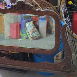 Tiger Oak Dresser Mirror