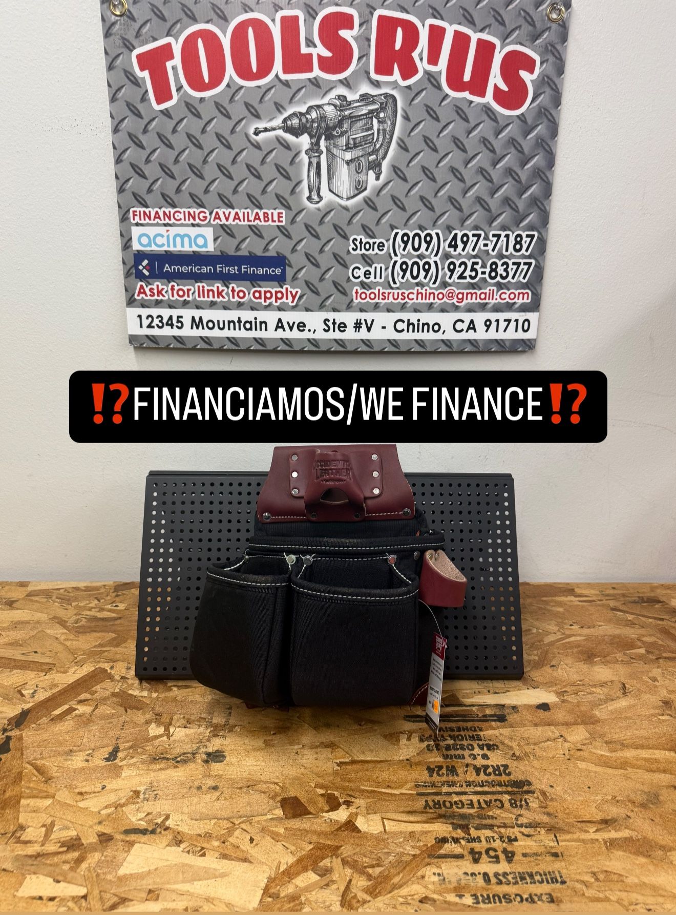B8018DB OCCIDENTAL LEATHER OxyLights 3Pouch Tool Bag**(FINANCIAMOS/WE FINANCE)**