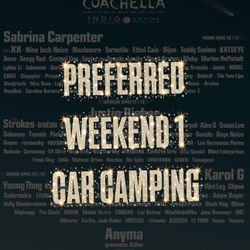 Coachella W1 Preferred Car Camping