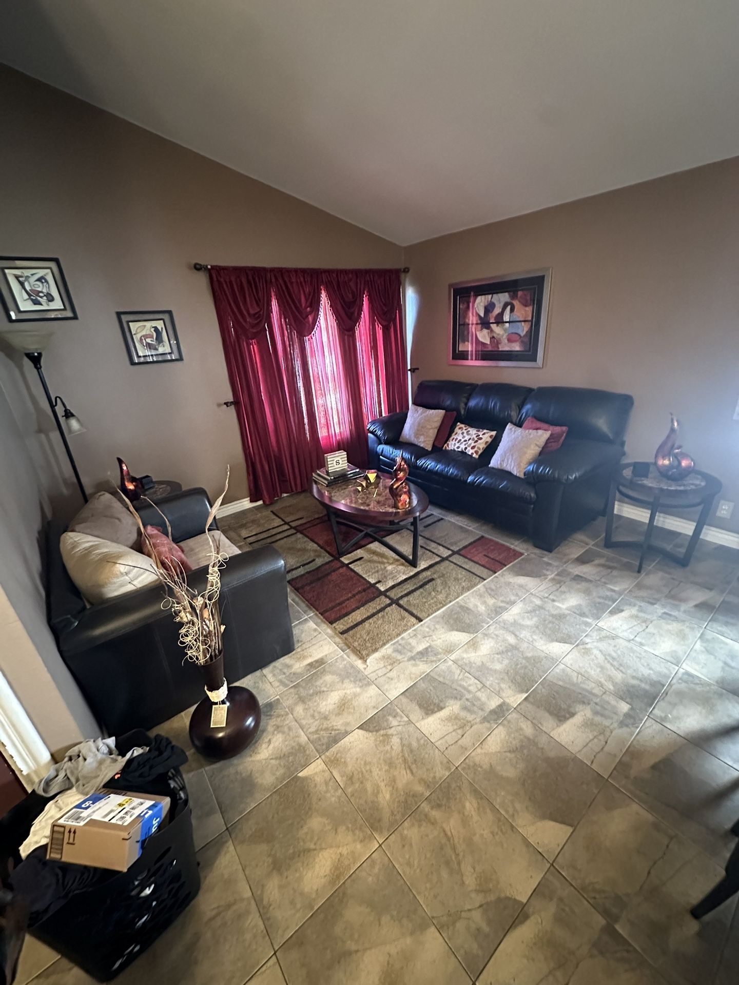 Couch / Tables / Lamp Set For Sale 