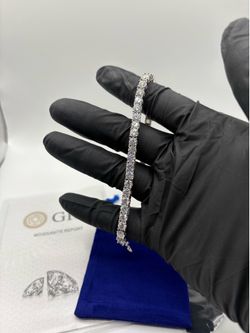 Moissanite .925 Tennis Bracelet 7inch 5MM