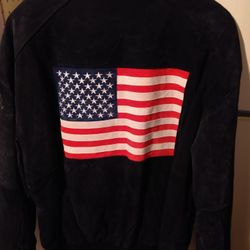 American Flag Leather Jacket