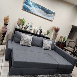 Sofa Sectional Couch Sleeper With Storage Like New In Very Good Condition🚚🚛 FREE DELIVERY 🚚 