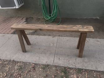 Beautiful stained Modern Bench- 4 Ft Long