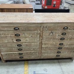 61”Solid wood retro cabinet，$480