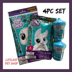NIB Littlest Pet Shop 4pc Gift Set