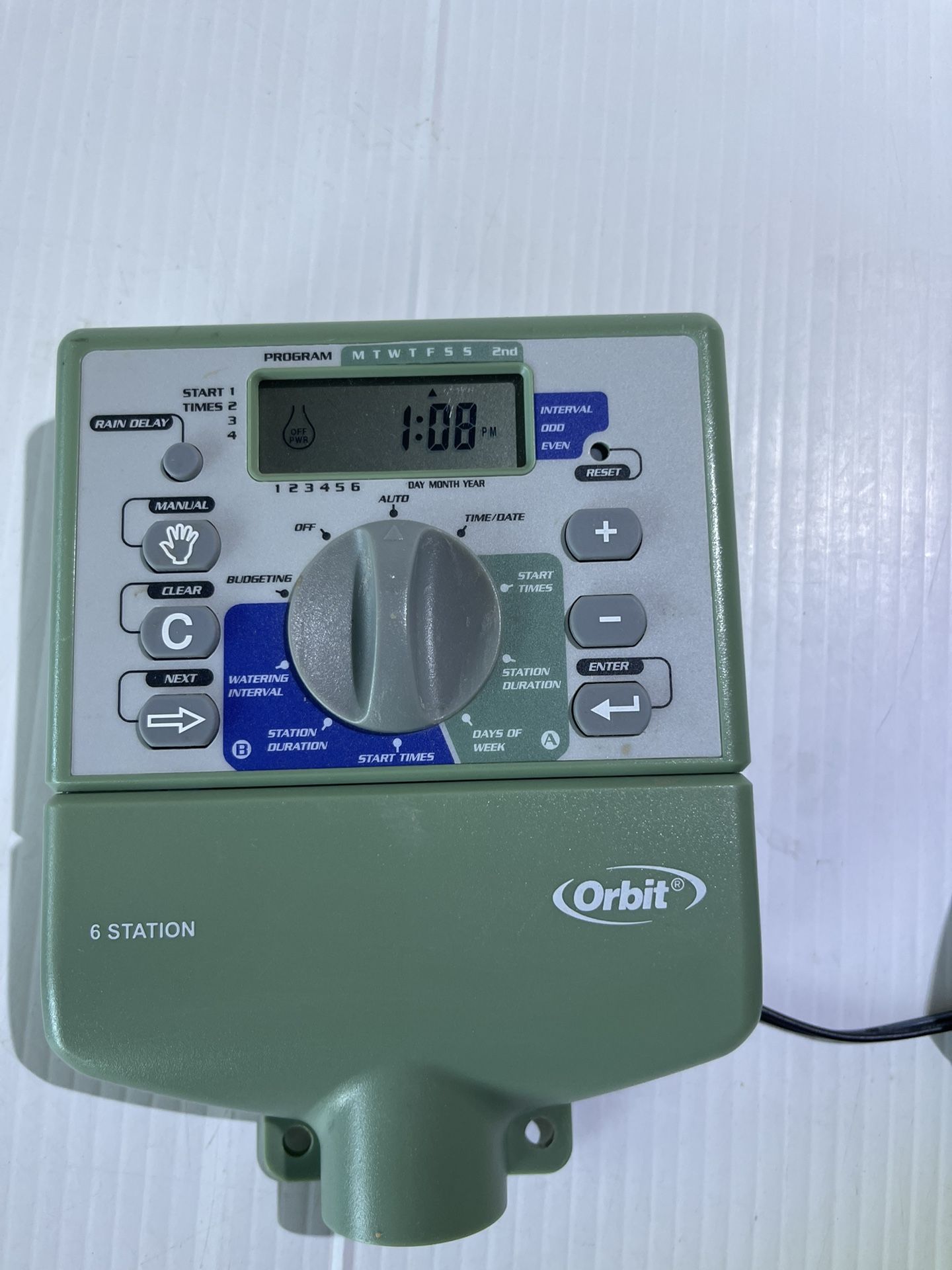 Orbit WaterMaster 6 Station Dual Program Sprinkler Timer Controller 57196