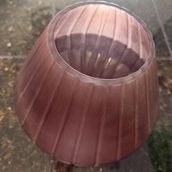 Mauve glass vase