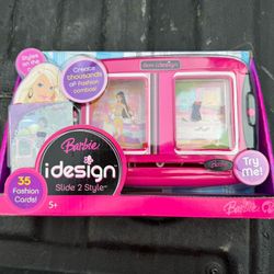 BARBIE DOLL IDESIGN SLIDE 2 STYLE/ 35 FASHION CARDS NIP